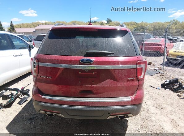1FM5K8F83JGA91135 2018 FORD FORD EXPLORER Бордовый 