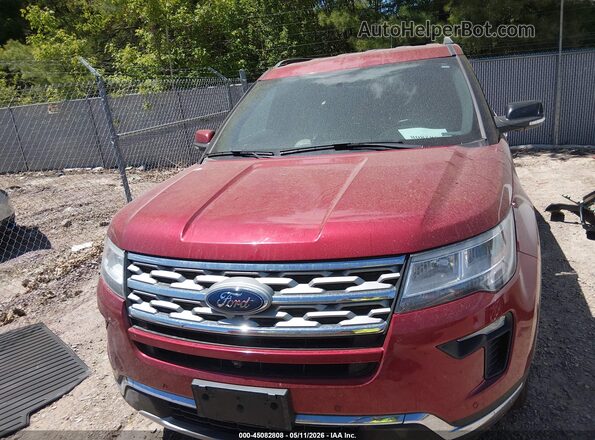 1FM5K8F83JGA91135 2018 FORD FORD EXPLORER Бордовый Вид задней части салона