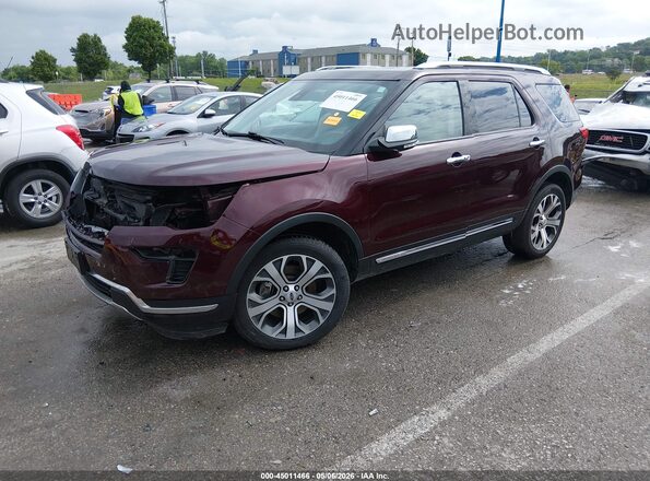 1FM5K8F85KGA38146 2019 FORD FORD EXPLORER Red 