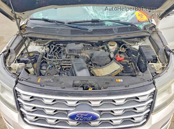 1FM5K8F86GGA18933 2016 FORD FORD EXPLORER Белый Вид задней части салона
