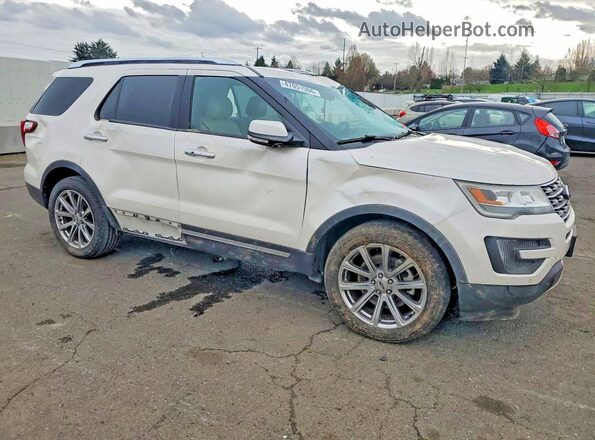1FM5K8F86GGA18933 2016 FORD FORD EXPLORER Белый Передняя правая четверть