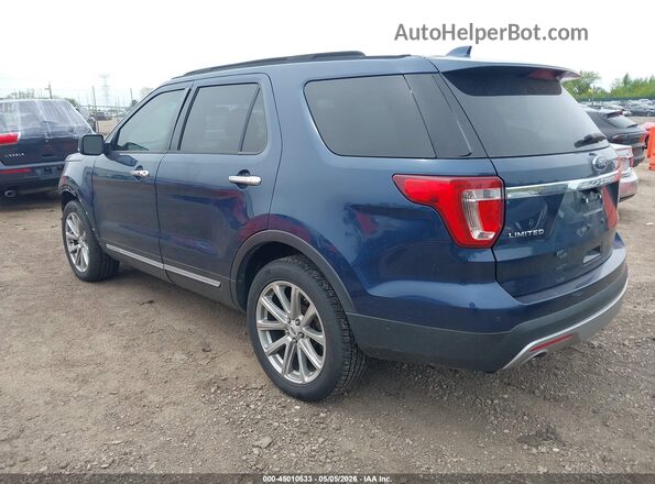 1FM5K8F86GGC83206 2016 FORD FORD EXPLORER Dark Blue Trasero izquierdo