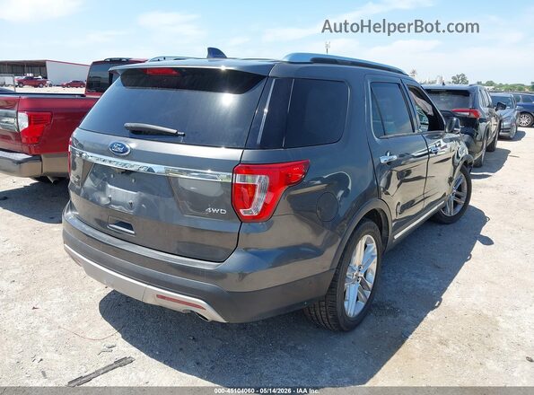 1FM5K8F86HGD17260 2017 FORD EXPLORER Brown Trasero derecho
