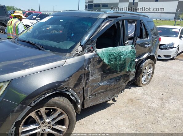 1FM5K8F86HGD17260 2017 FORD EXPLORER Brown Vista frontal