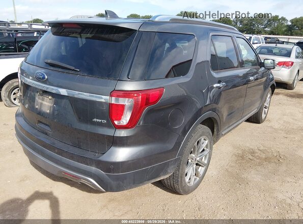 1FM5K8F87HGC93356 2017 FORD EXPLORER Gray Rear right