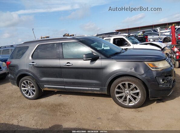 1FM5K8F87HGC93356 2017 FORD EXPLORER Gray Rear interior view