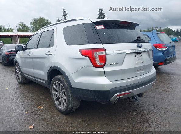 1FM5K8F88GGA18755 2016 FORD EXPLORER Silver Задня ліва чверть