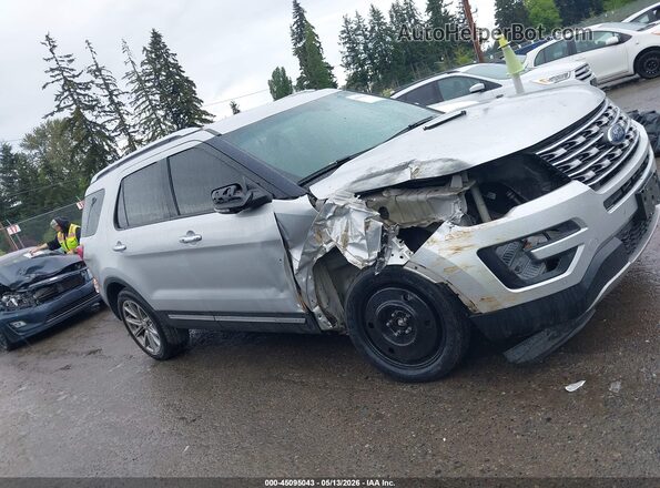 1FM5K8F88GGA18755 2016 FORD EXPLORER Silver Вид щитка приладів