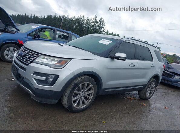 1FM5K8F88GGA18755 2016 FORD EXPLORER Silver Вид задньої частини салону