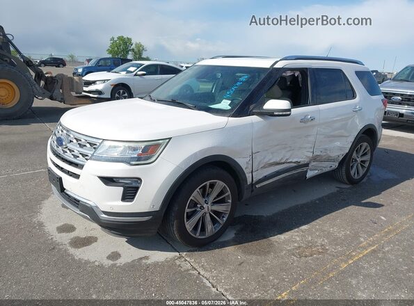 1FM5K8F88JGC61151 2018 FORD FORD EXPLORER White Передня ліва чверть