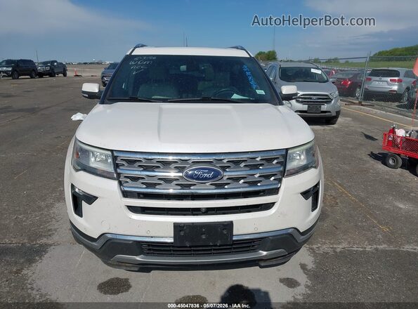 1FM5K8F88JGC61151 2018 FORD FORD EXPLORER White Вид щитка приладів