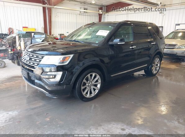 1FM5K8F89HGC23759 2017 FORD FORD EXPLORER Black წინა მარცხენა ხედი სამი მეოთხედიდან