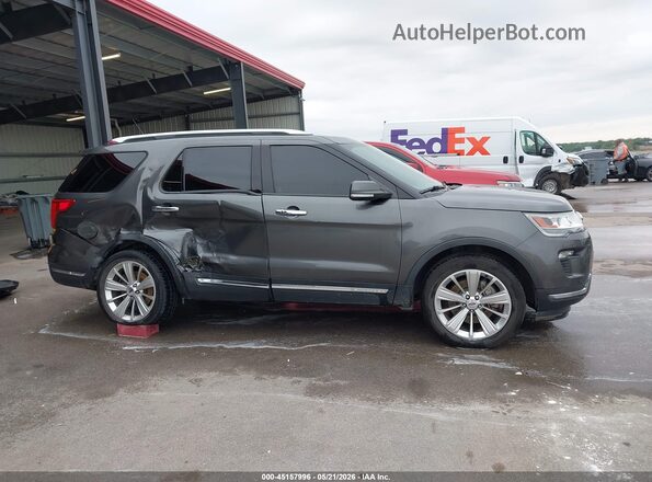 1FM5K8F89KGA91447 2019 FORD EXPLORER Gray 
