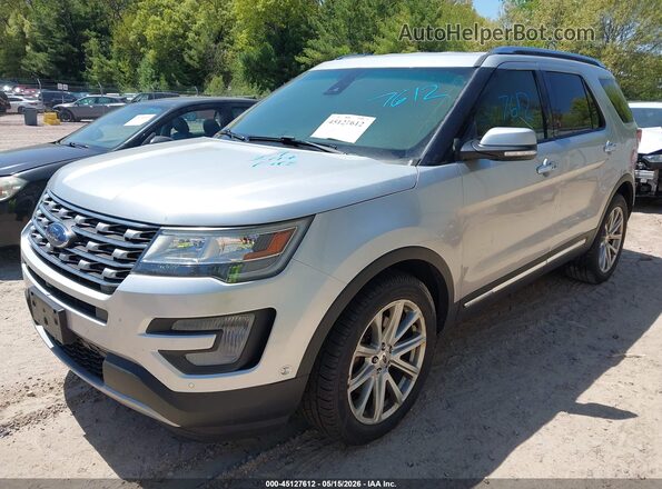 1FM5K8F8XGGC46577 2016 FORD EXPLORER Silver Передня ліва чверть