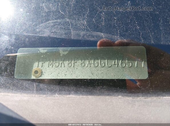 1FM5K8F8XGGC46577 2016 FORD EXPLORER Silver Вид підкапотного простору