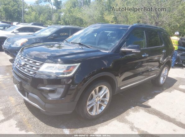 1FM5K8F8XHGD87327 2017 FORD FORD EXPLORER Black Przód lewy