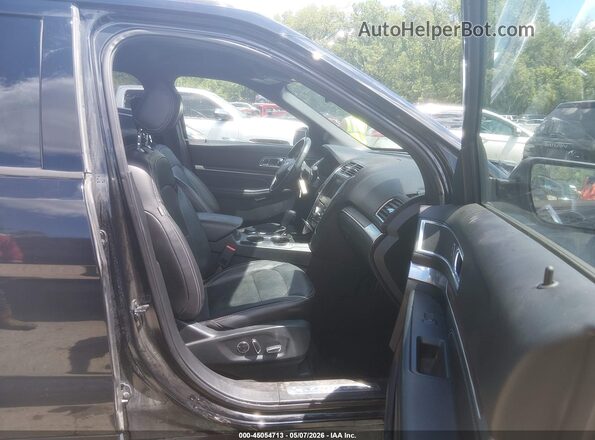 1FM5K8F8XHGD87327 2017 FORD FORD EXPLORER Black Widok wnętrza z przodu
