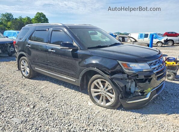1FM5K8FH2JGC16853 2018 FORD EXPLORER Black Przód prawy