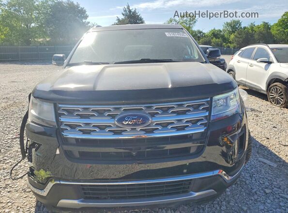 1FM5K8FH2JGC16853 2018 FORD EXPLORER Black Widok z przodu