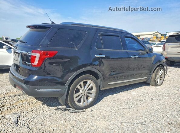 1FM5K8FH2JGC16853 2018 FORD EXPLORER Black Tył prawy