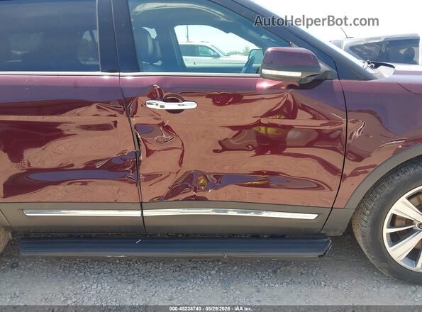 1FM5K8FH2JGC32213 2018 FORD EXPLORER Maroon 