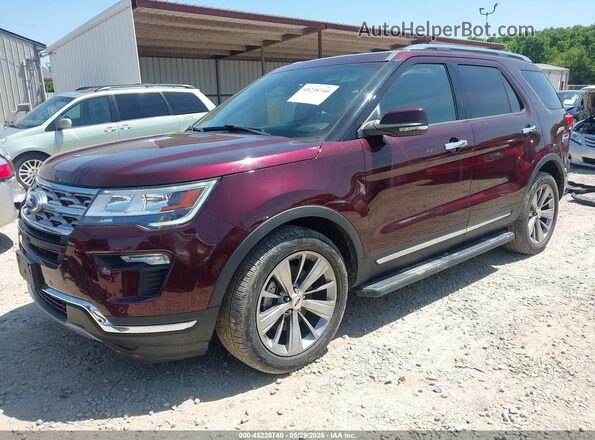 1FM5K8FH2JGC32213 2018 FORD EXPLORER Maroon 