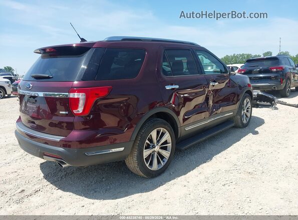 1FM5K8FH2JGC32213 2018 FORD EXPLORER Maroon 