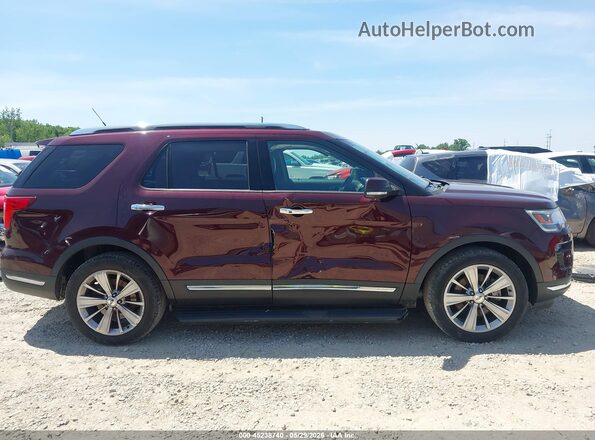 1FM5K8FH2JGC32213 2018 FORD EXPLORER Maroon 