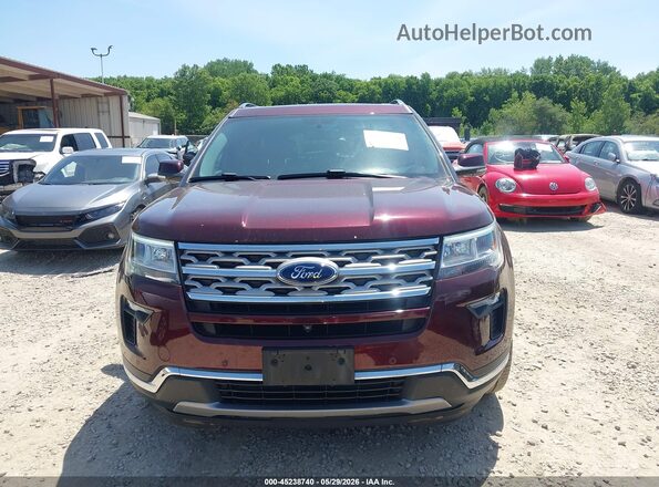1FM5K8FH2JGC32213 2018 FORD EXPLORER Maroon 