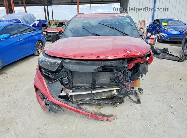 1FM5K8GC2LGA77314 2020 FORD EXPLORER Red Դիմացի տեսք