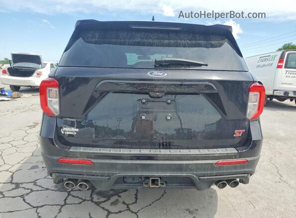 1FM5K8GC4NGC45747 2022 FORD EXPLORER Черный Вид сзади