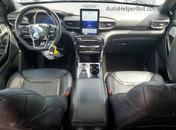 1FM5K8GC4NGC45747 2022 FORD EXPLORER Черный Вид панели приборов