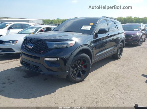 1FM5K8GC5LGC77698 2020 FORD FORD EXPLORER Black Vista tres cuartos delantera izquierda