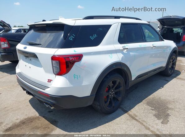 1FM5K8GC5MGA40226 2021 FORD EXPLORER White Trasero derecho