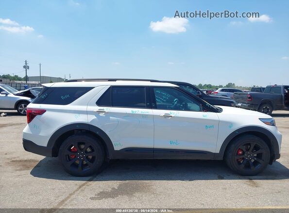 1FM5K8GC5MGA40226 2021 FORD EXPLORER White Vista interior trasera