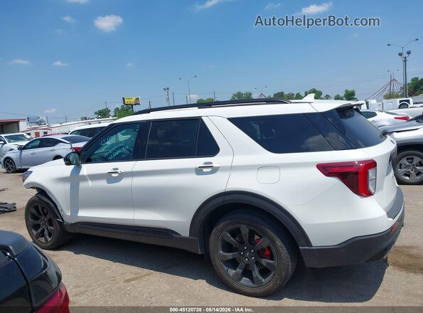 1FM5K8GC5MGA40226 2021 FORD EXPLORER White Vista interior de 360 grados