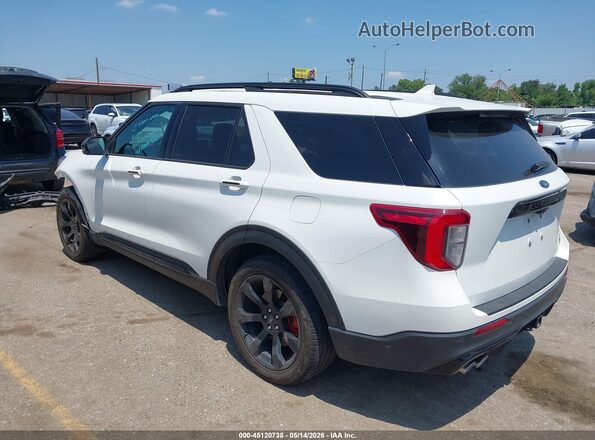 1FM5K8GC5MGA40226 2021 FORD EXPLORER White Trasero izquierdo
