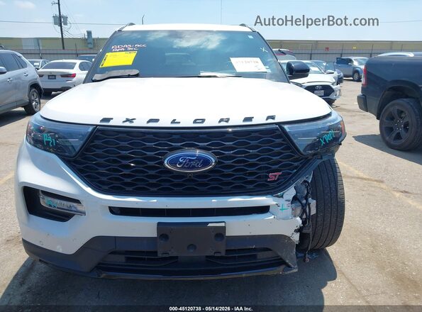 1FM5K8GC5MGA40226 2021 FORD EXPLORER White Vista del cuadro de instrumentos