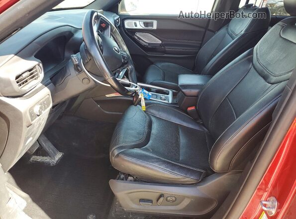 1FM5K8GC6MGA82601 2021 FORD EXPLORER Красный Вид салона спереди