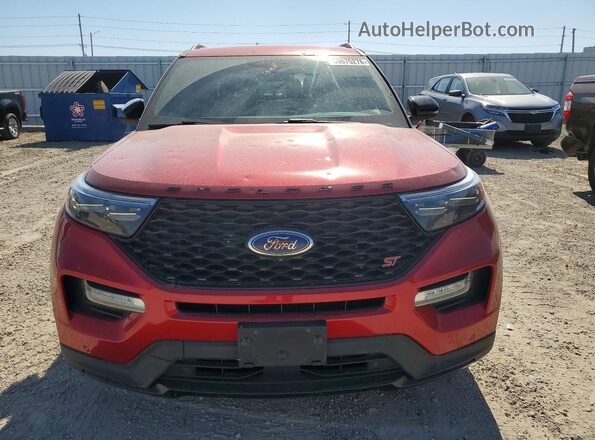 1FM5K8GC6MGA82601 2021 FORD EXPLORER Красный Вид спереди