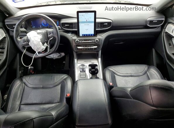 1FM5K8GC8LGD15618 2020 FORD EXPLORER Белый Вид панели приборов