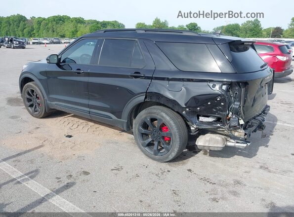 1FM5K8GC8NGC46528 2022 FORD EXPLORER Black Tył lewy
