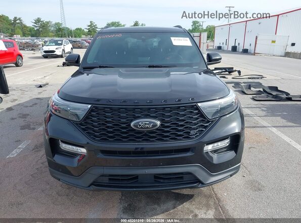 1FM5K8GC8NGC46528 2022 FORD EXPLORER Black Widok wnętrza z tyłu