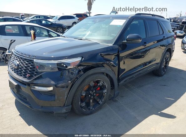 1FM5K8GC8PGA29922 2023 FORD EXPLORER Черный Передняя левая четверть