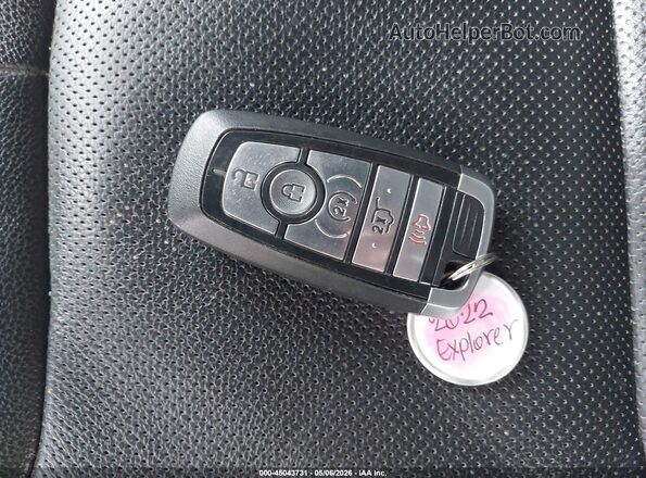 1FM5K8GC9NGA41770 2022 FORD FORD EXPLORER White წინა პანელის ხედი