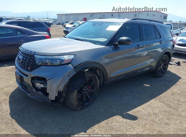 1FM5K8GCXMGA06332 2021 FORD EXPLORER Gray Przód lewy