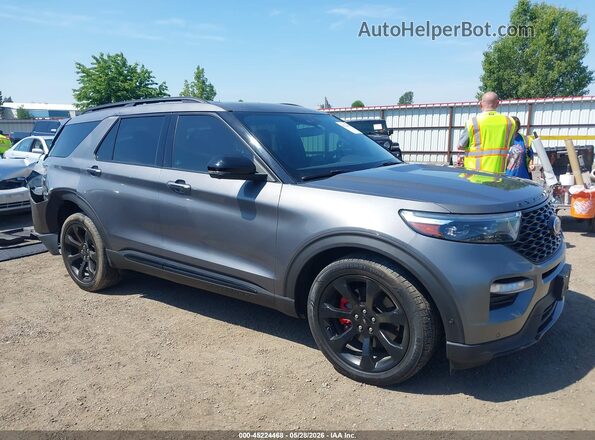 1FM5K8GCXMGA06332 2021 FORD EXPLORER Gray Widok wnętrza z tyłu