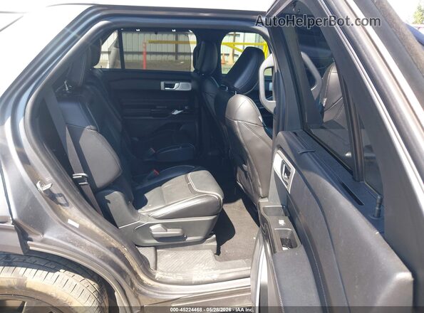1FM5K8GCXMGA06332 2021 FORD EXPLORER Gray Widok naklejki z numerem VIN