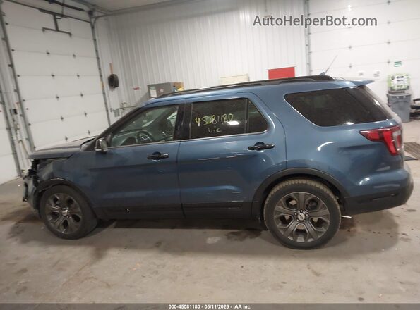 1FM5K8GT1JGA75342 2018 FORD FORD EXPLORER Blue Панорамний вид салону 360°