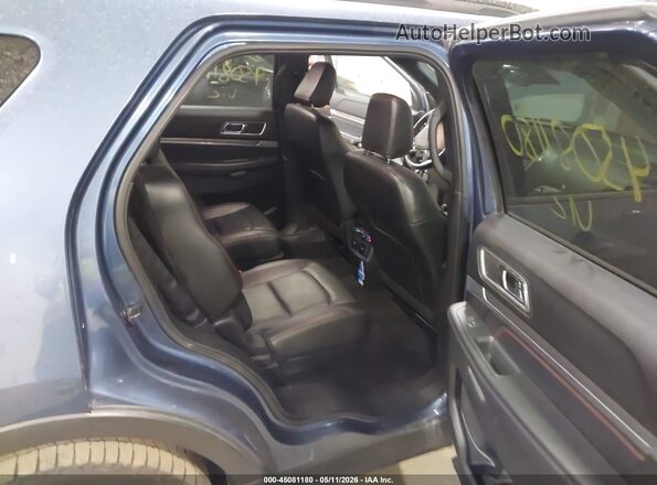 1FM5K8GT1JGA75342 2018 FORD FORD EXPLORER Blue Вид наклейки з VIN-кодом